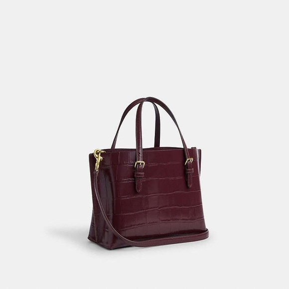Coach Mollie Tote Bag 25 - Dark Wine - Picture 5 of 13